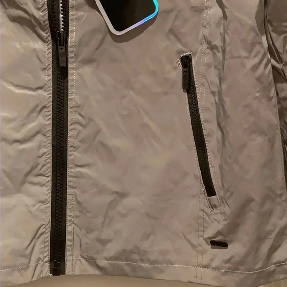 Fried Denim Reflective Jacket Jacket Gray Men’s Sizee Large New - Picture 10 of 16